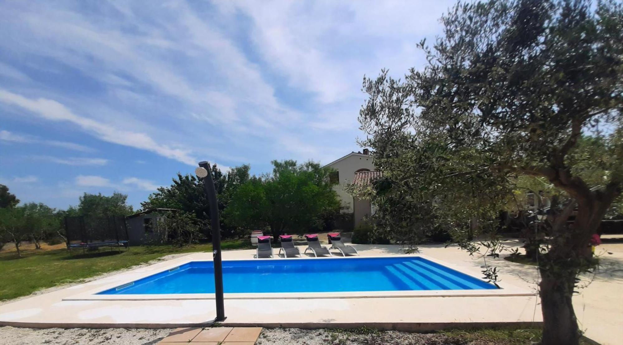 Ferienhaus Aqua Mit Pool Jadreški Exterior foto
